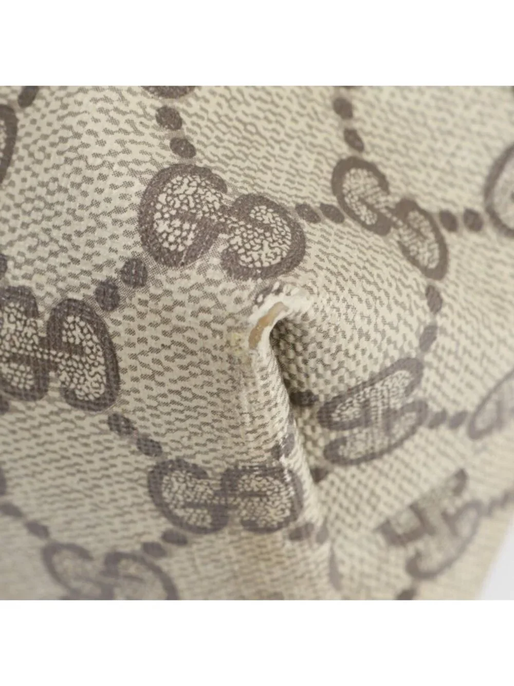Gucci Vintage GG Supreme Sherry Line Leather Tote Bag